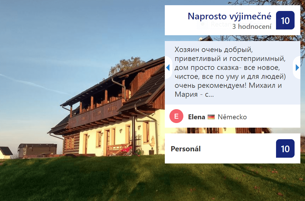 Naše hodnocení na Booking.com